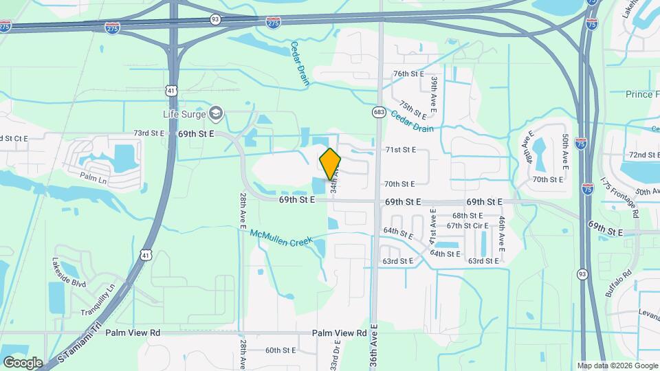 6923 34th Ave E Map and Location Details