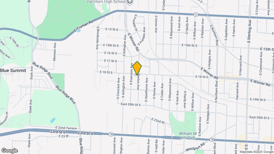 1804 S Overton Ave Map and Location Details