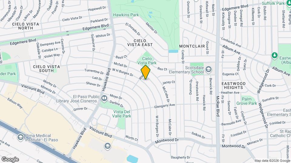 9125 W H Burges Dr Map and Location Details
