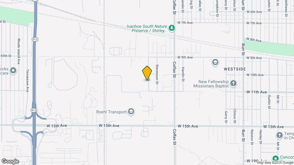 1044 Hobart St Mapa y Detalles de la Ubicación