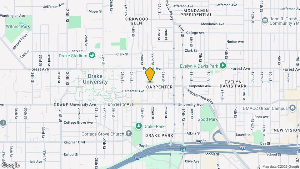 1314 22nd St Mapa y Detalles de la Ubicación
