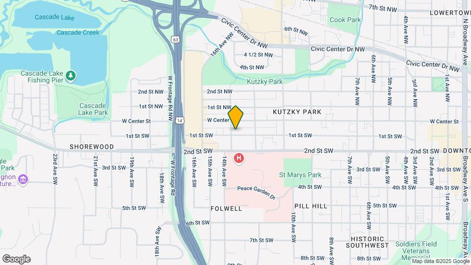 1233 1st St SW Map and Location Details