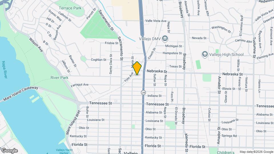 216 1/2 Arkansas St, Unit Garden View Map and Location Details