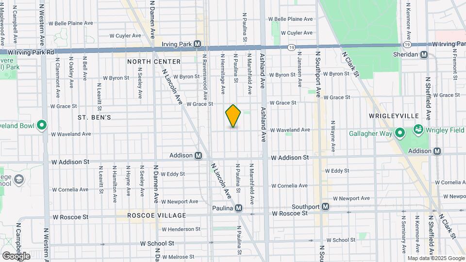 1708 W Waveland Ave Map and Location Details