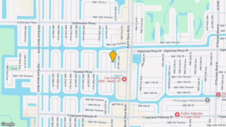 1221 NW 33rd Ave Map and Location Details