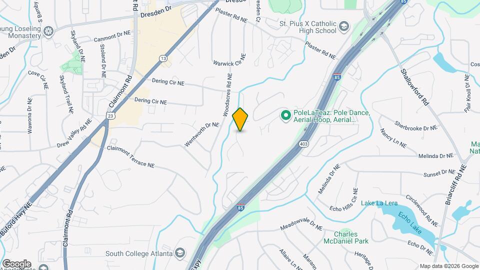 2264 Capehart Cir NE Map and Location Details