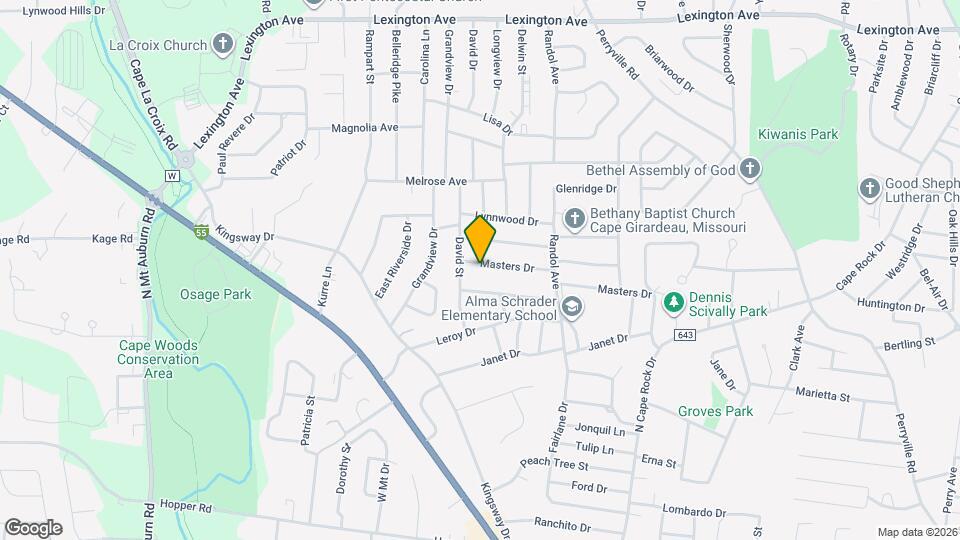 2551 Masters Dr Map and Location Details