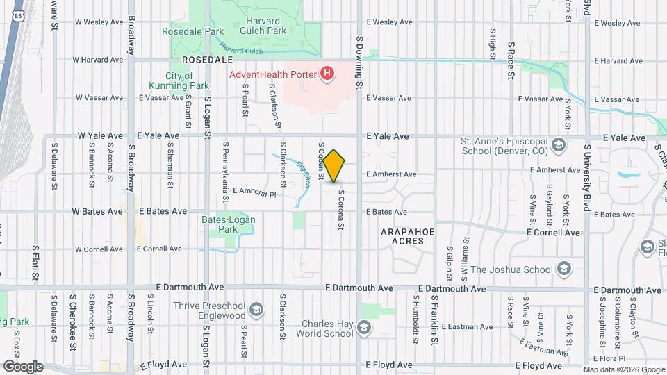 1050 E Bates Pkwy Map and Location Details