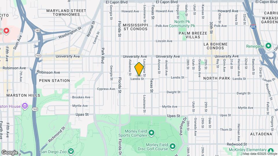 3705 Mississippi St Map and Location Details