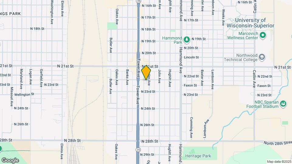 1710 N 22nd St Map and Location Details