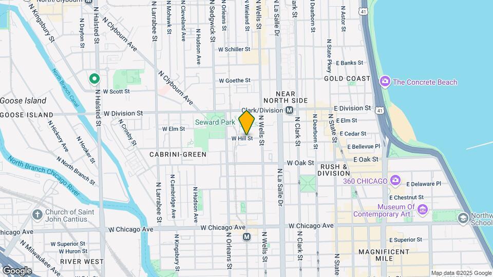 228 W Hill St Map and Location Details