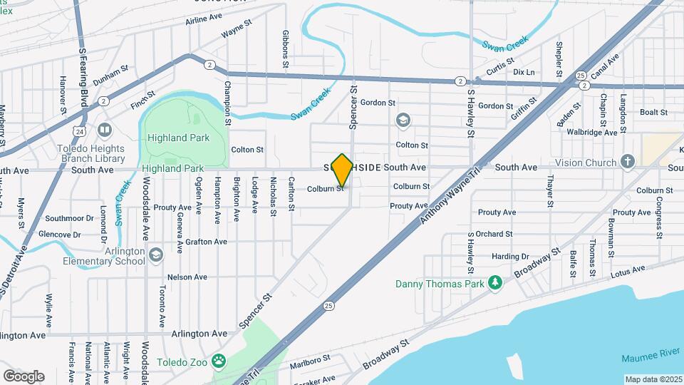 1413 Colburn St Map and Location Details
