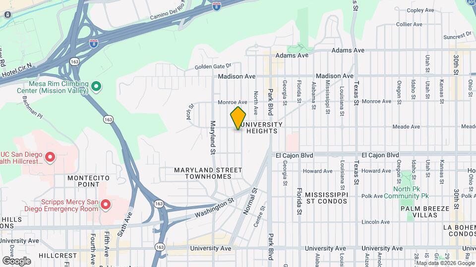 4378 Campus Ave Map and Location Details