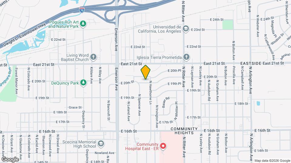 5234 E 20th St Map and Location Details