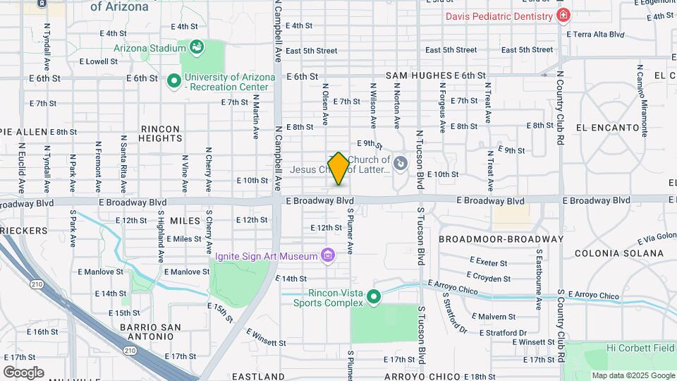 Casitas on East Broadway Mapa y Detalles de la Ubicación