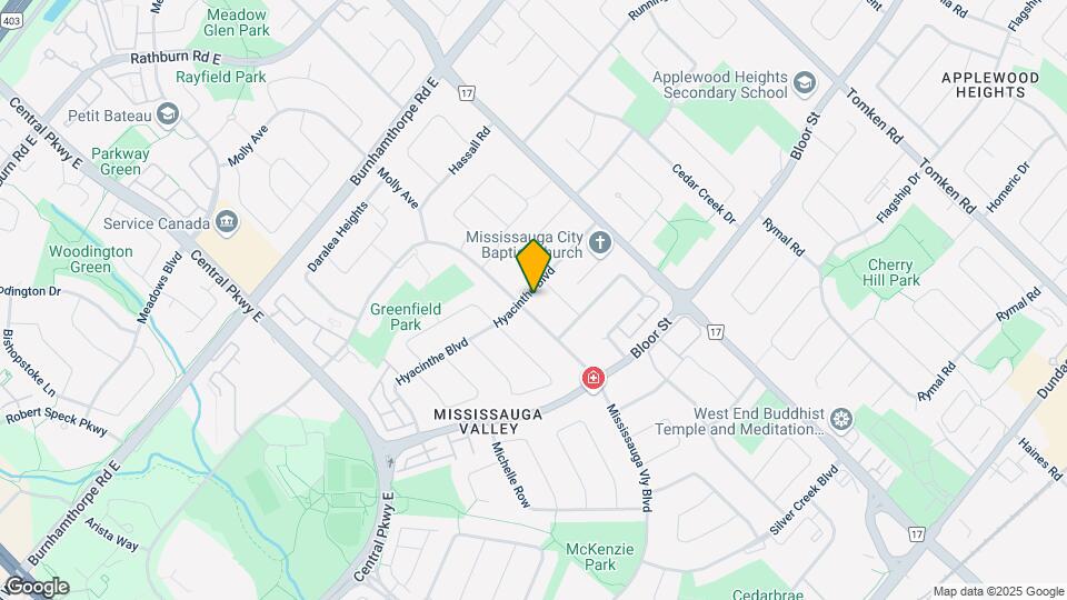 588 Hyacinthe Blvd Map and Location Details