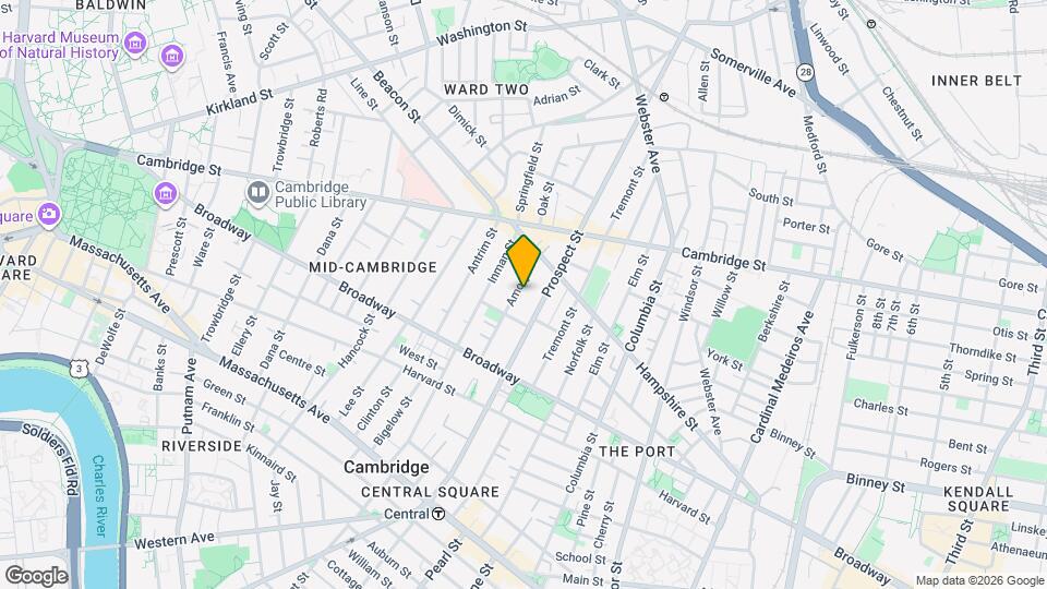 98 Amory St Map and Location Details