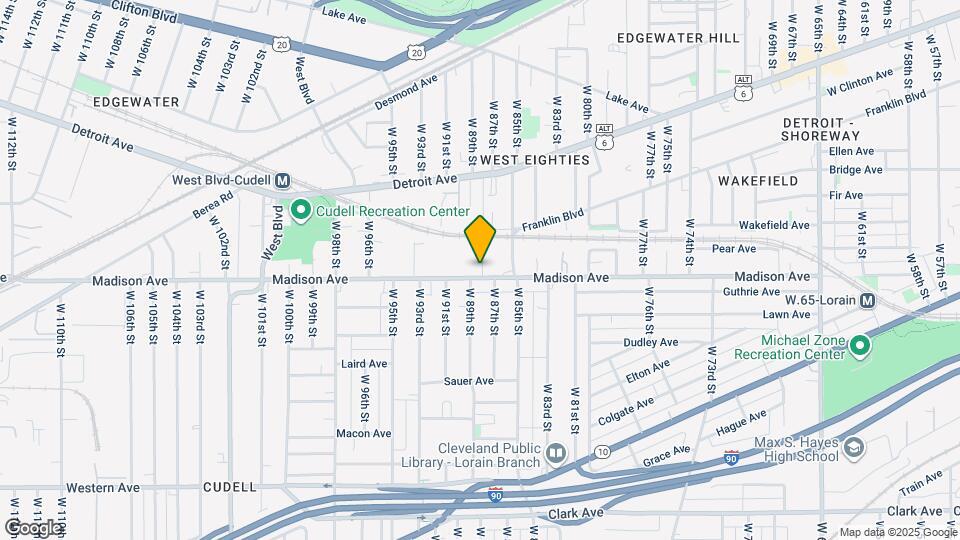 1980 W 89th St Map and Location Details