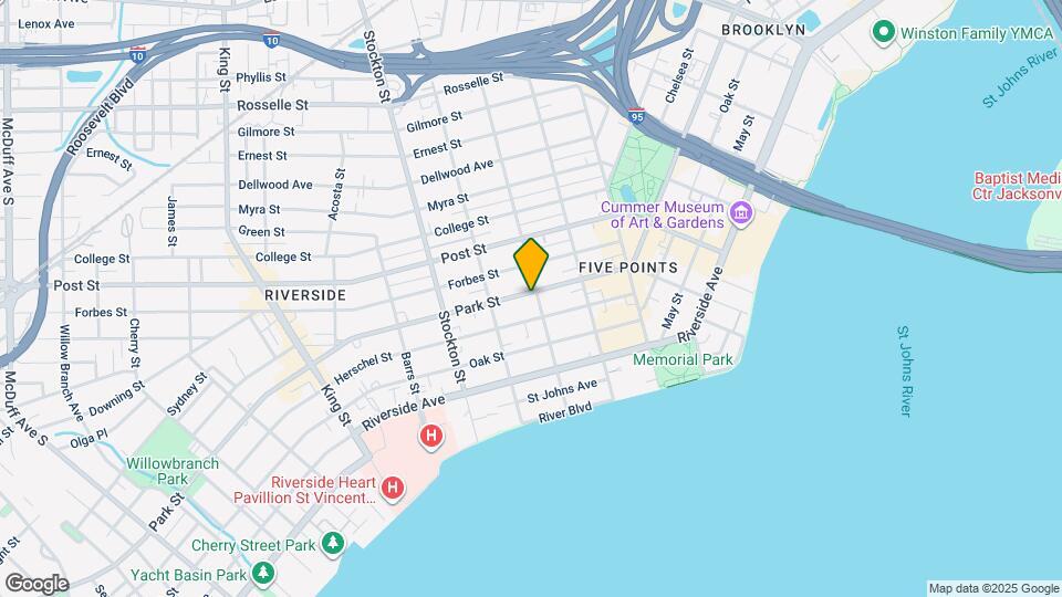 1520 Copeland St Map and Location Details