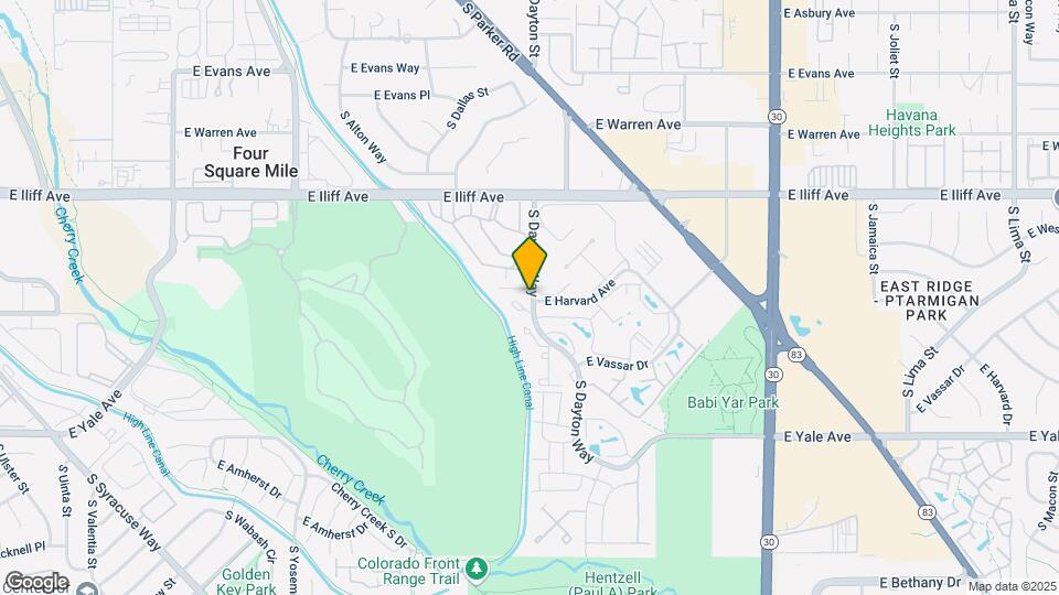 2525 S Dayton Way Map and Location Details