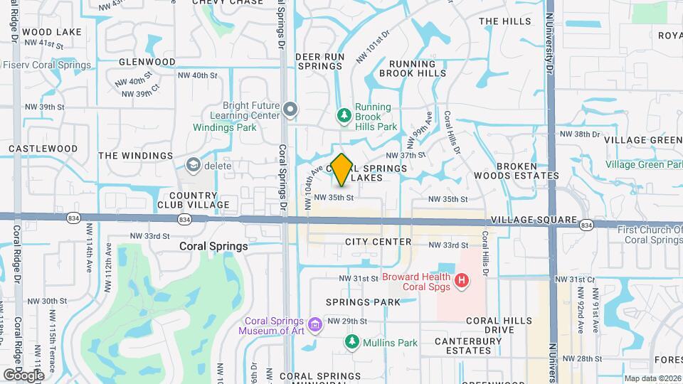 10261 NW 35th St Map and Location Details