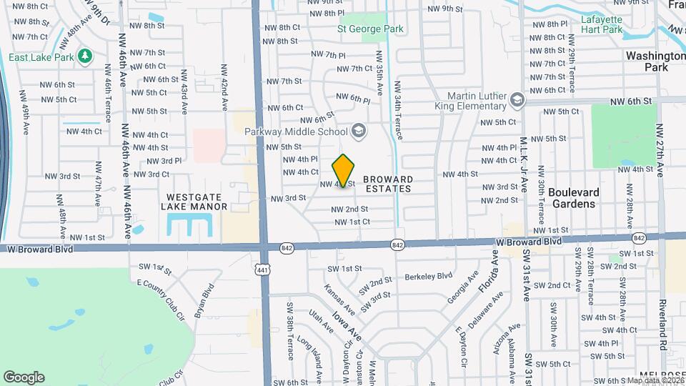 3621 NW 3rd St Map and Location Details