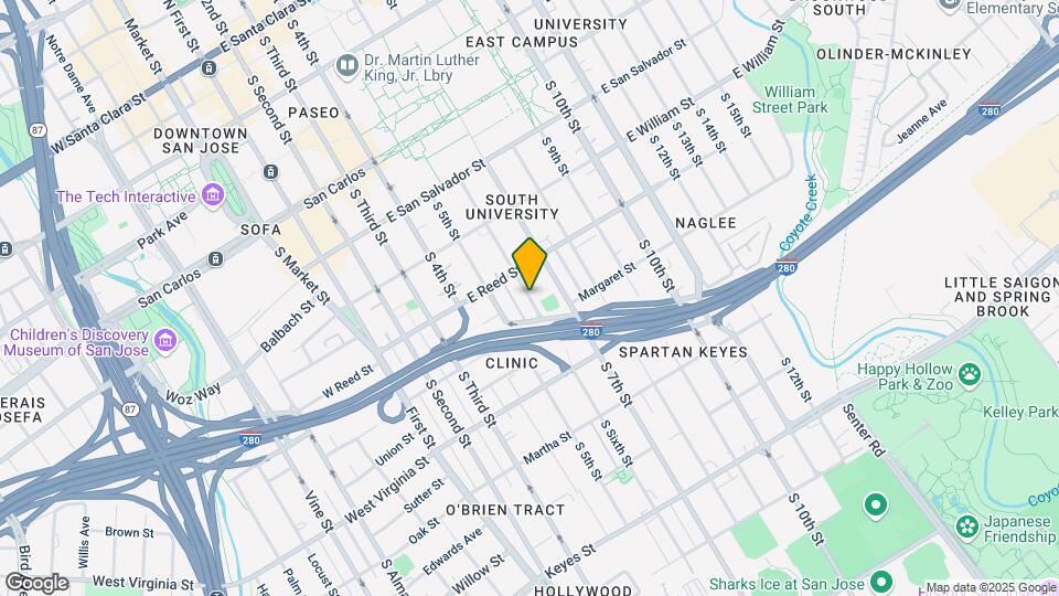 657 S 6th St Map and Location Details