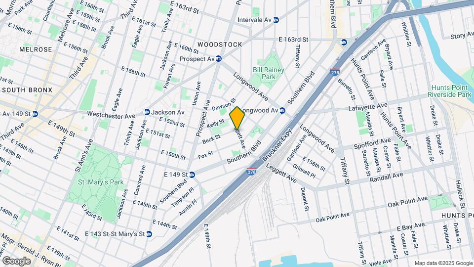 Leggett Avenue Apartment Map and Location Details