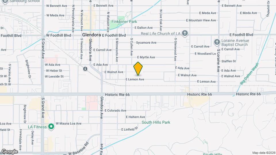 553 E Lemon Ave Mapa y Detalles de la Ubicación