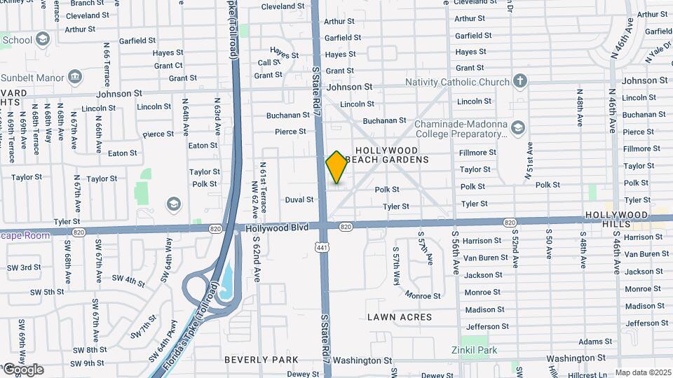 5931 Polk St Map and Location Details