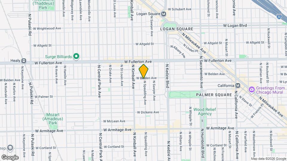 3301 W Belden Ave Map and Location Details