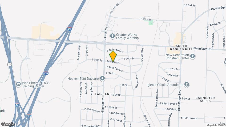 5903 Fairlane Dr Map and Location Details