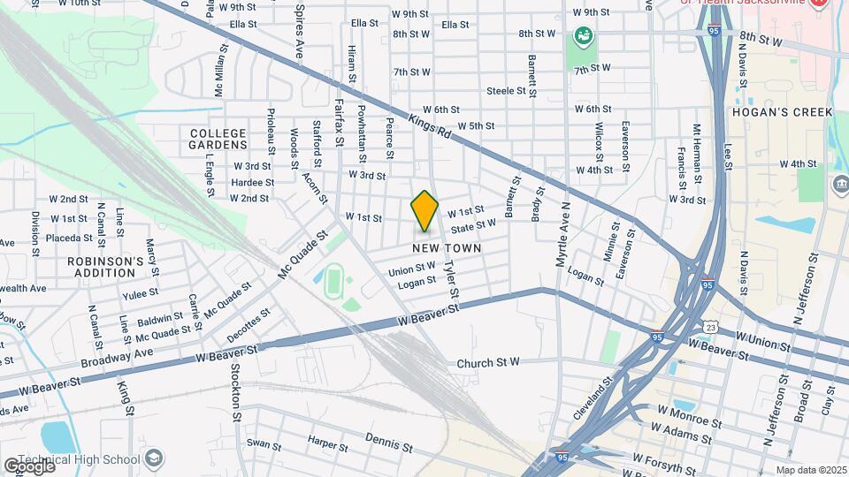 1002 Lawrence St Map and Location Details