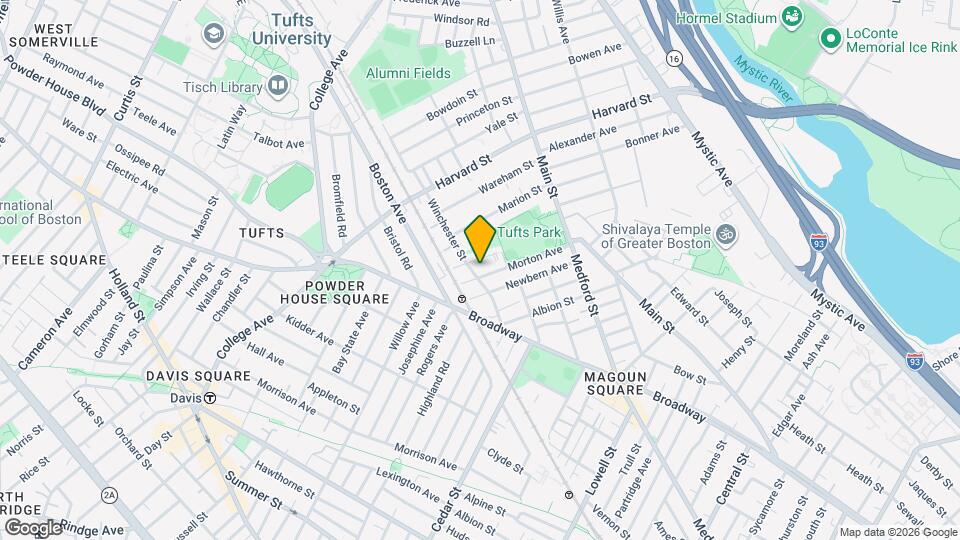 70 Winchester St, Unit E1 Map and Location Details