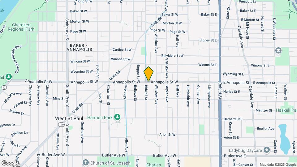 884 Bidwell St Map and Location Details