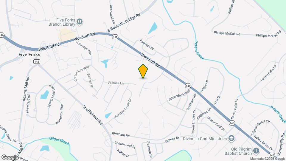 124 Chestnut Pond Ln Map and Location Details