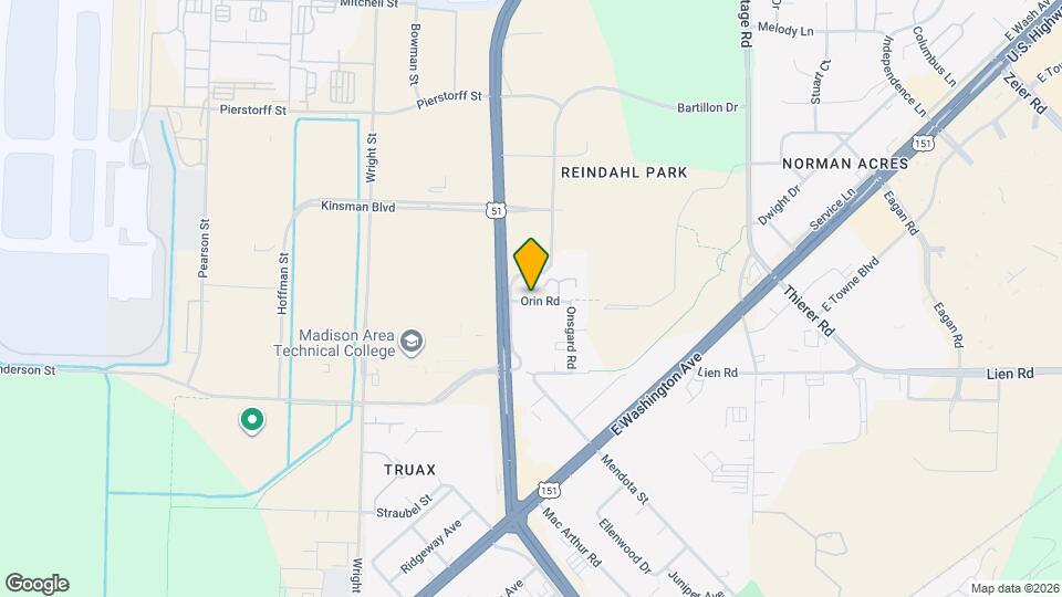 3760 Orin Rd Map and Location Details