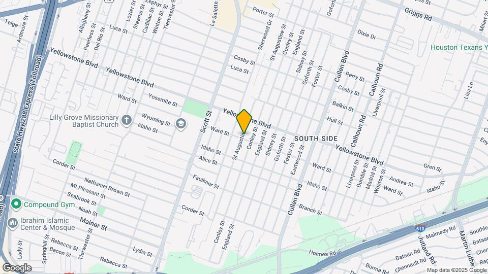 6725 St Augustine St Map and Location Details