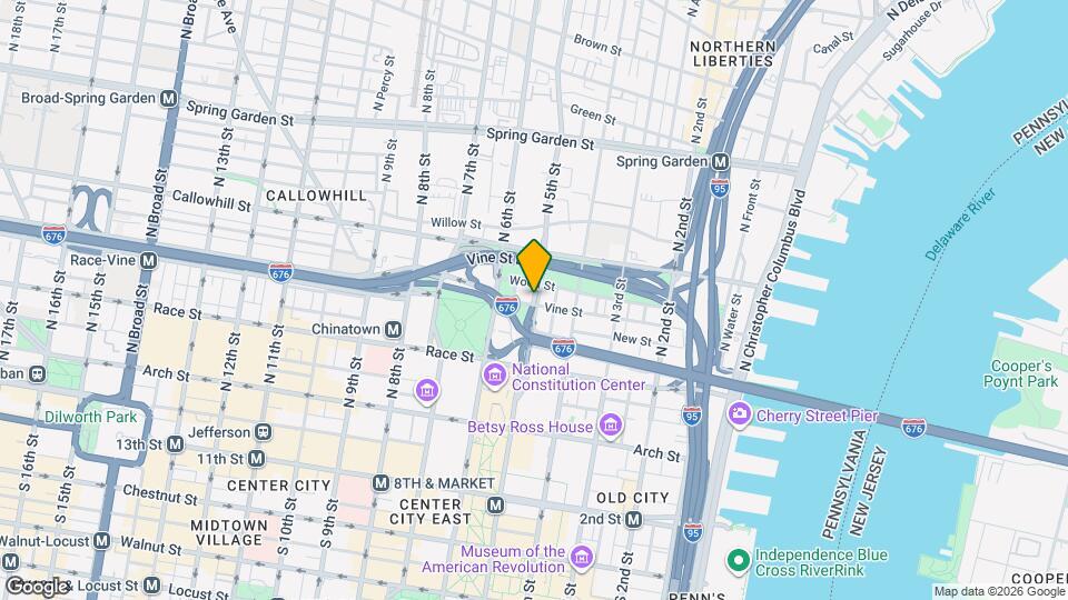 501 Vine St Map and Location Details