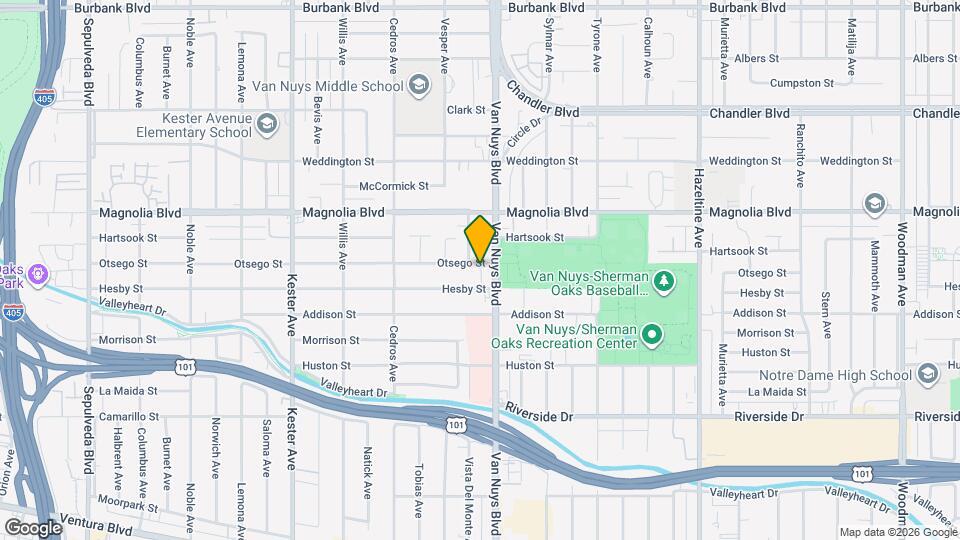 14516 Otsego St Map and Location Details