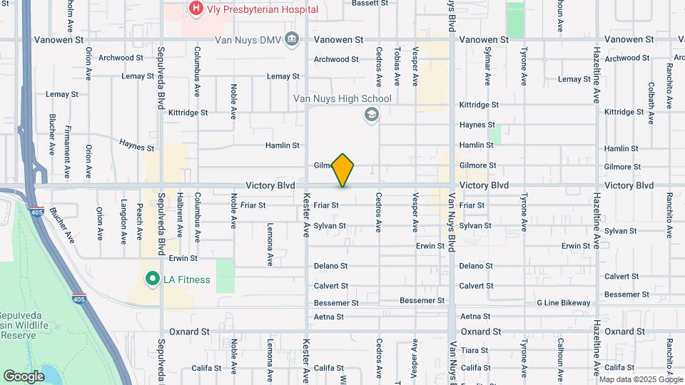 14800 Victory Blvd Map and Location Details
