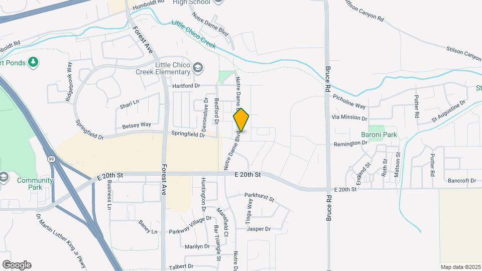 1893 Notre Dame Blvd Map and Location Details