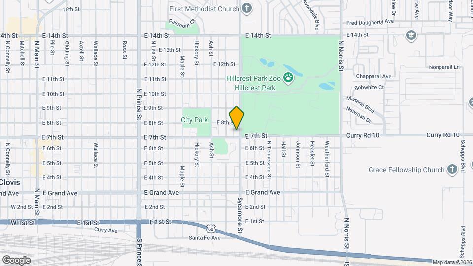 700 Sycamore St Map and Location Details