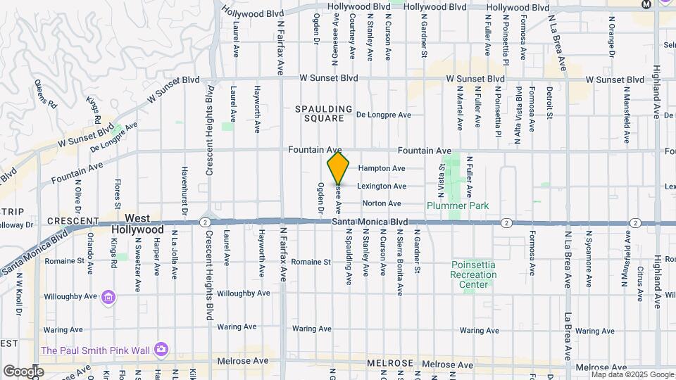 1157 N Genesee Ave Map and Location Details