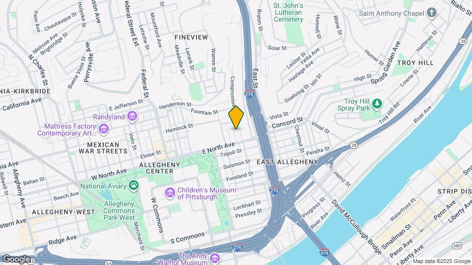 1206 Linden Pl Map and Location Details