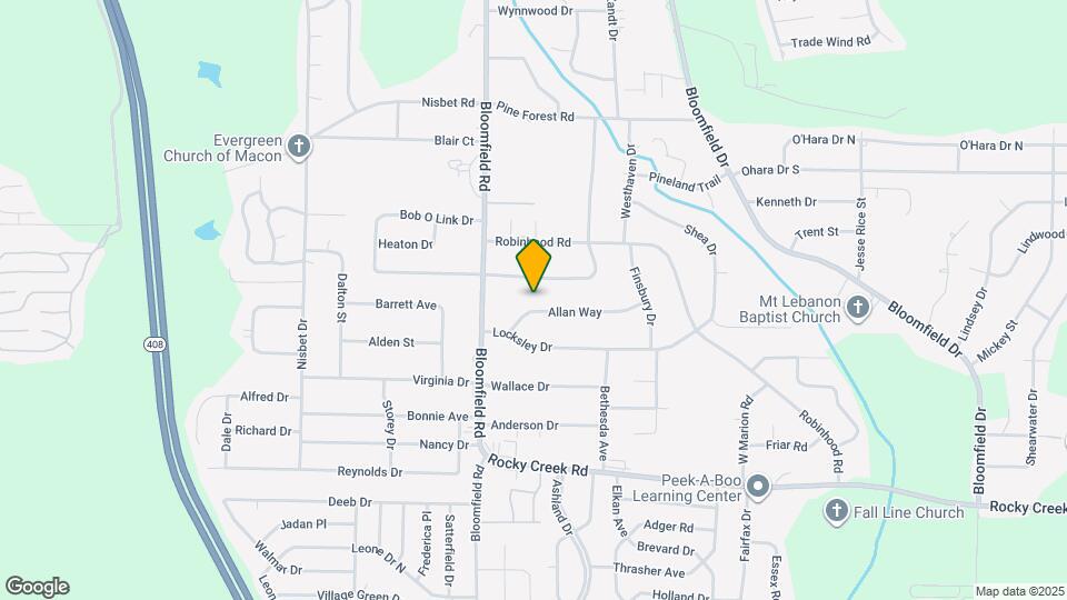 2561 Allan Way Map and Location Details