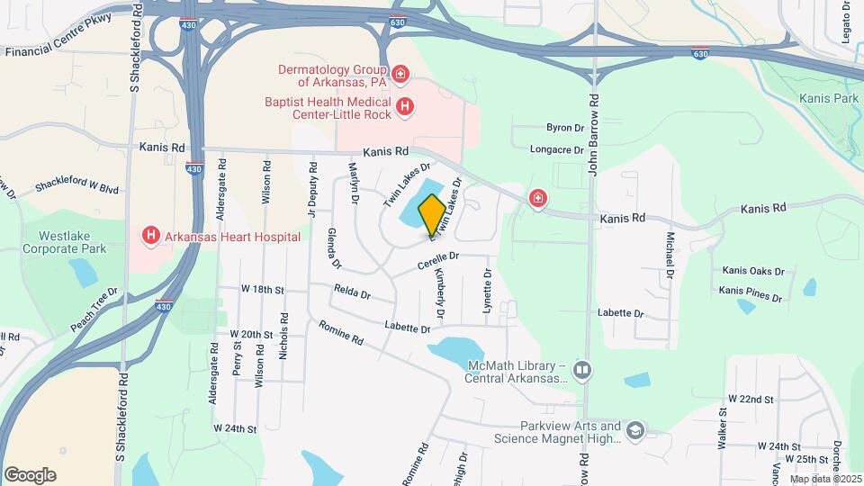 1509 E Twin Lakes Dr Map and Location Details