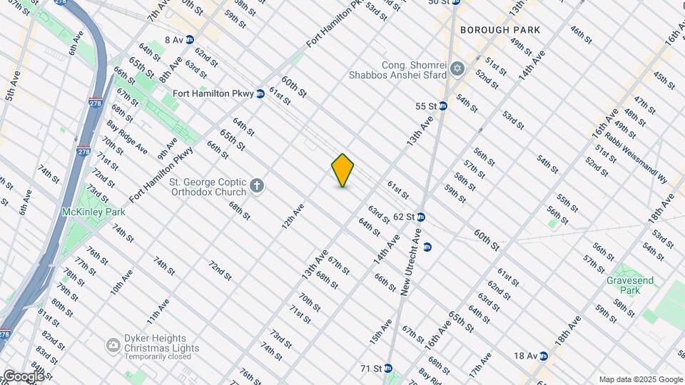 Dyker Gardens Mapa y Detalles de la Ubicación