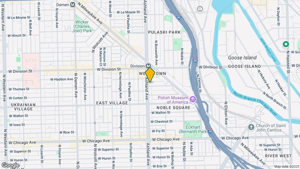 1103 N Ashland-Unit -3R Map and Location Details