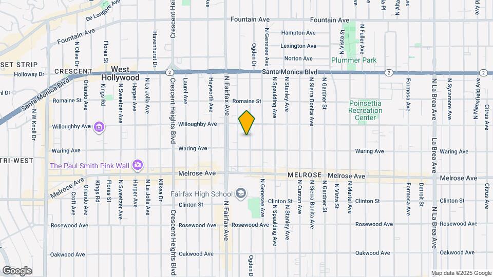 829 N Ogden Dr Map and Location Details